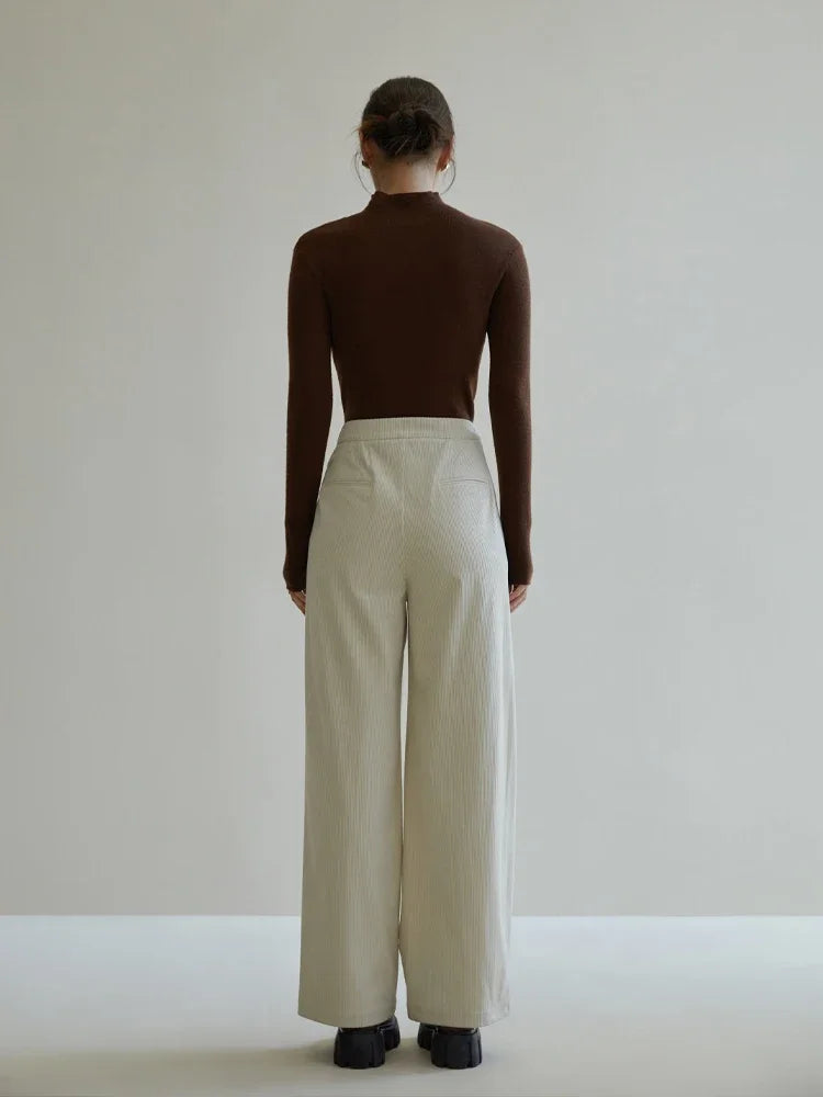 High Waist Loose Straight Pants