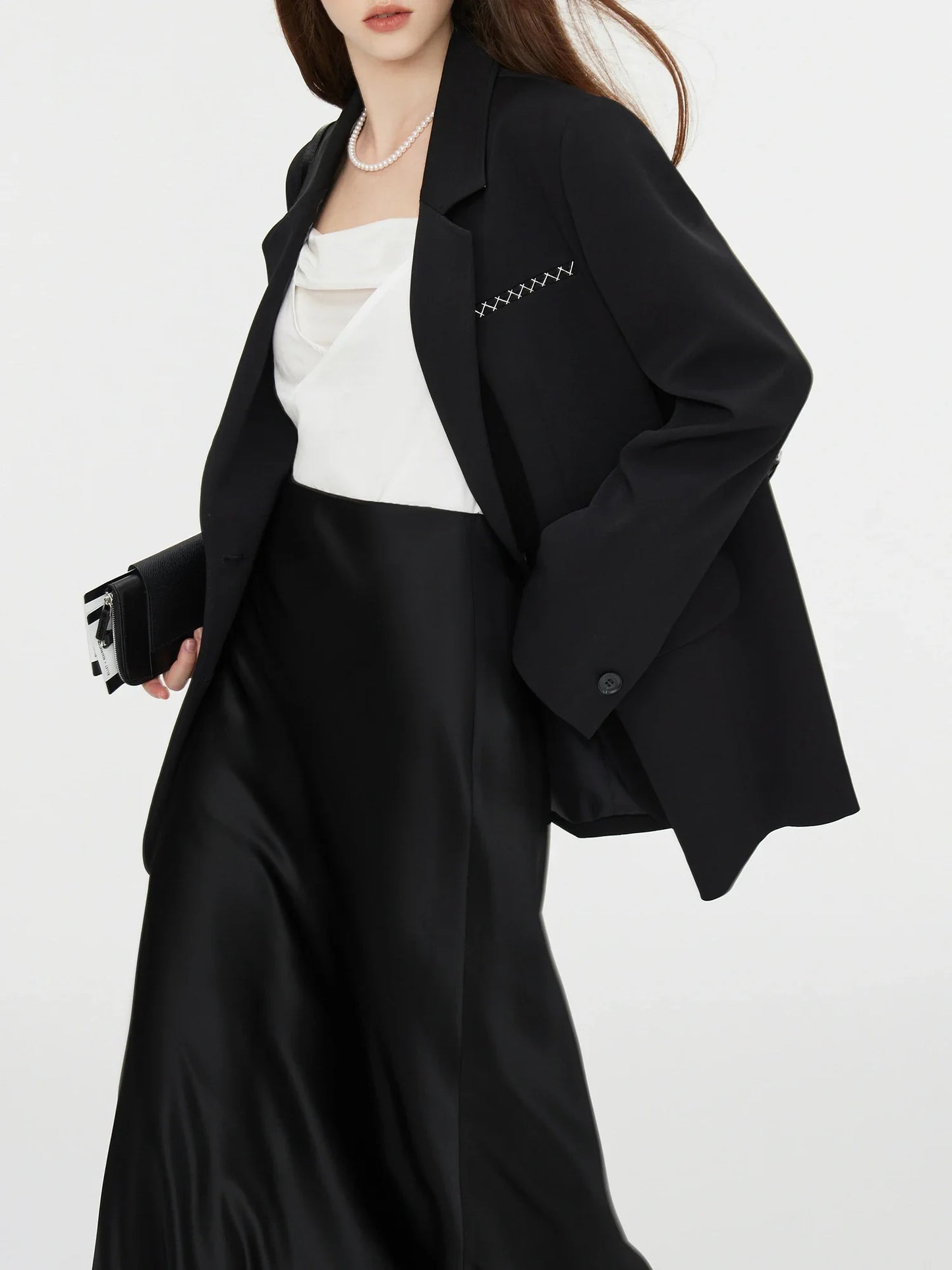 Jacket Wide Leg Pants Set
