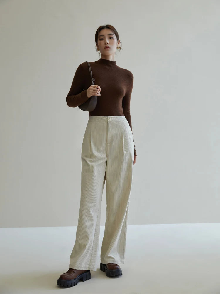 High Waist Loose Straight Pants