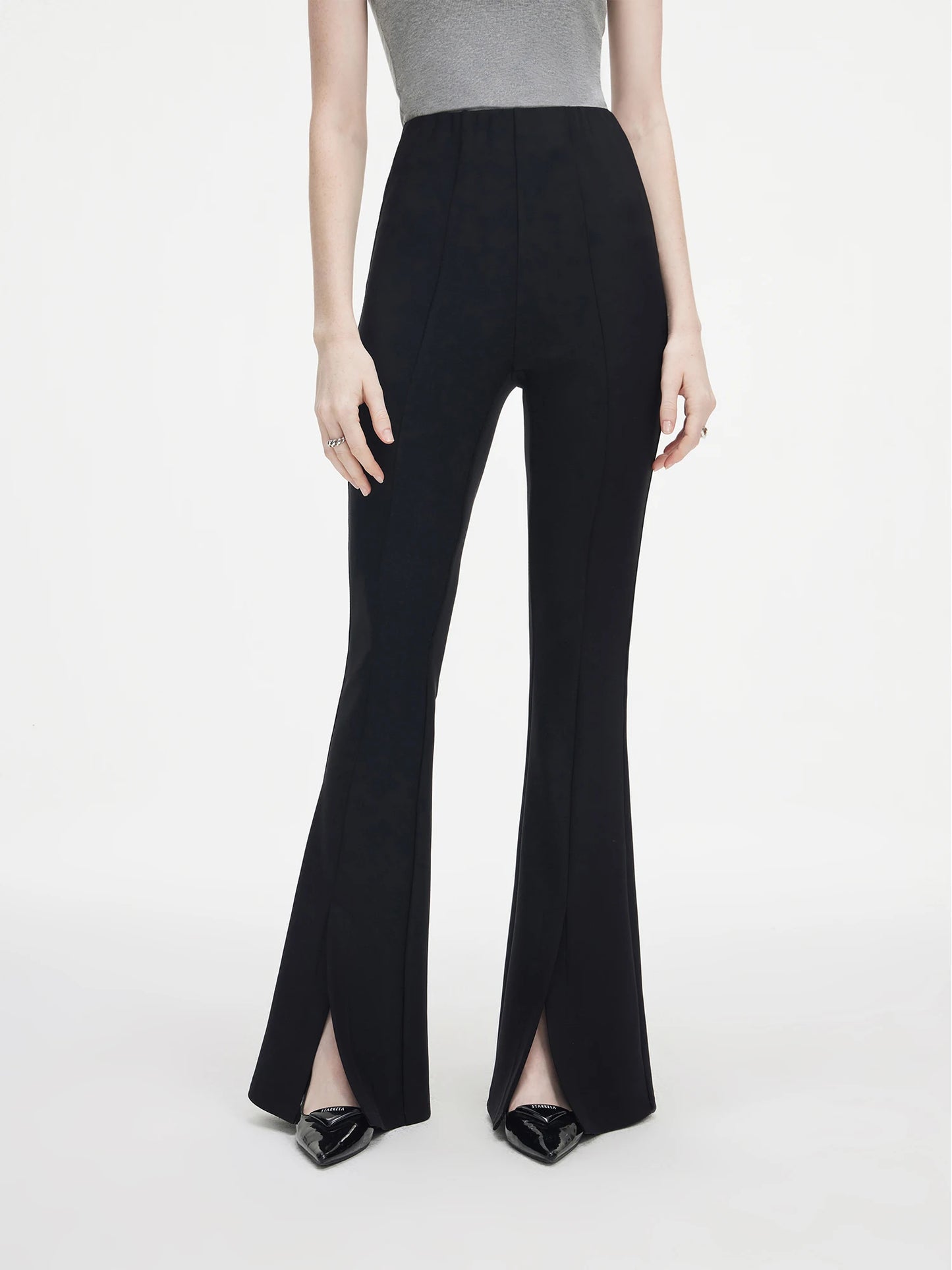 High Waisted Slim Pants