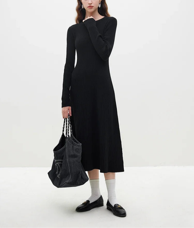 Long wool Dress