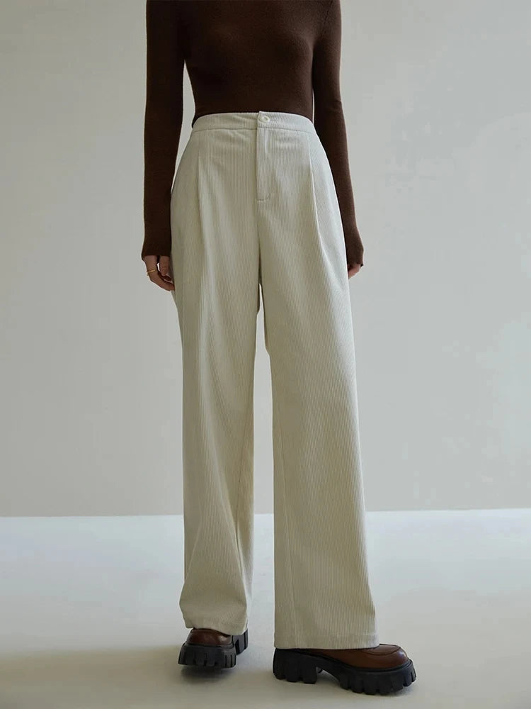 High Waist Loose Straight Pants