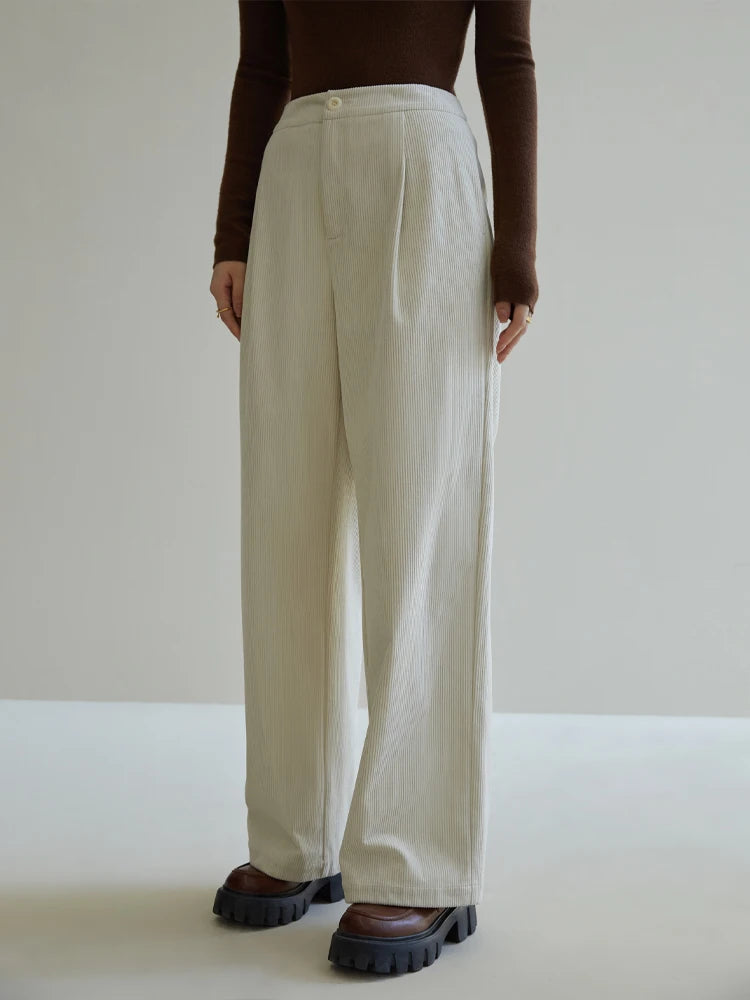 High Waist Loose Straight Pants