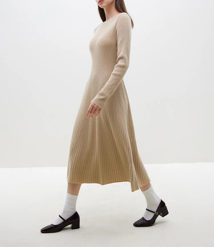 Long wool Dress