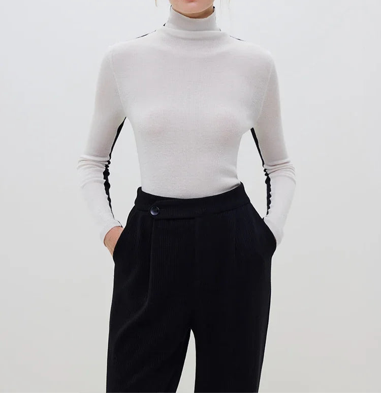 High Turtleneck Knitted Shirt