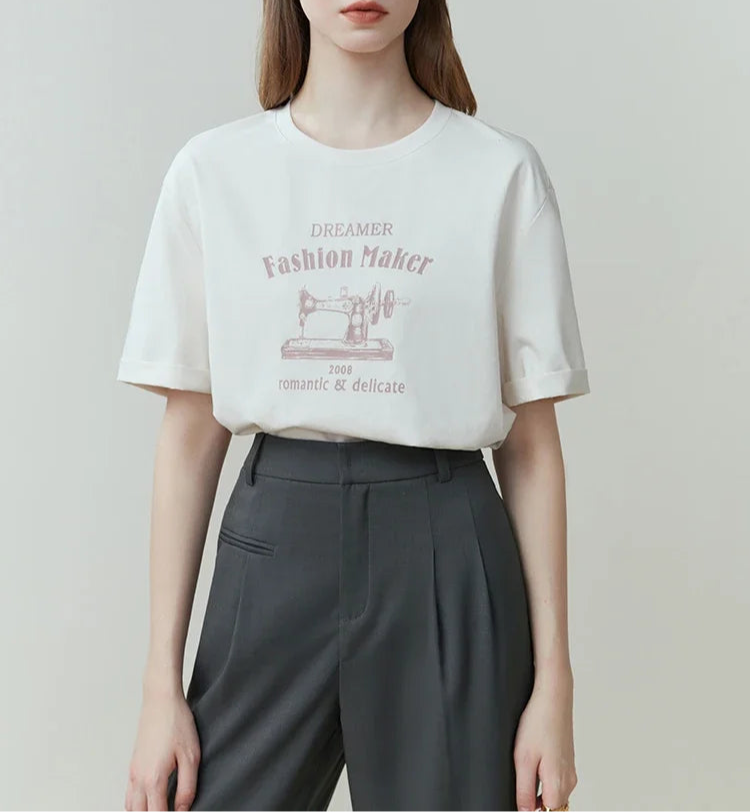 تي شيرت قطني بسيط