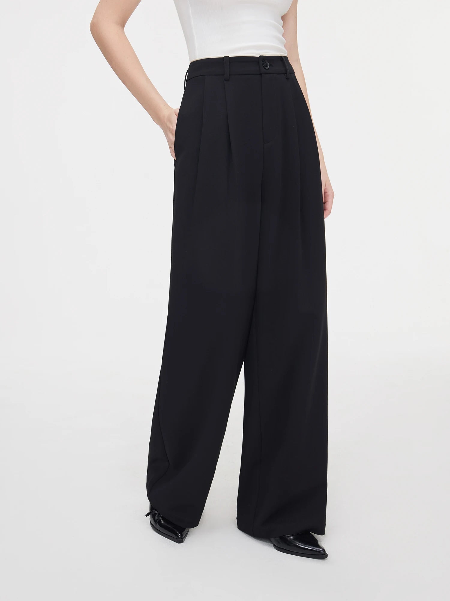 Jacket Wide Leg Pants Set