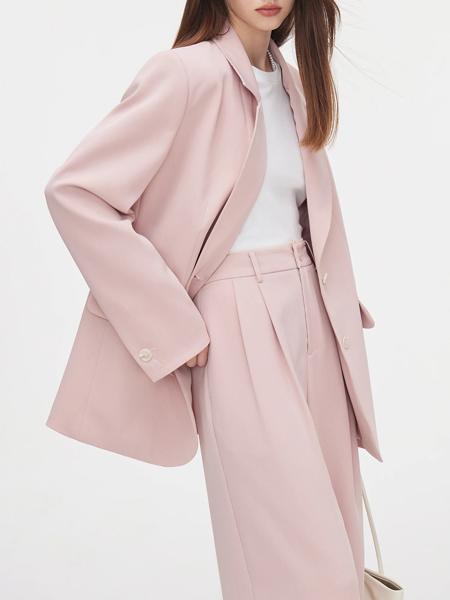 Jacket Wide Leg Pants Set