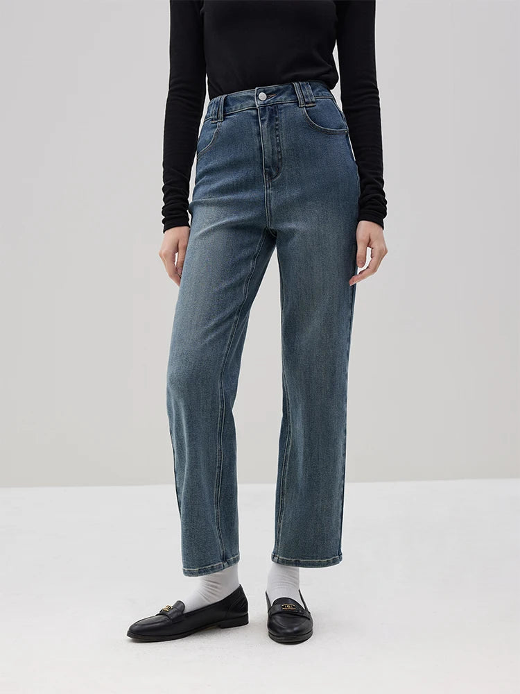 Blue High Waist Jeans