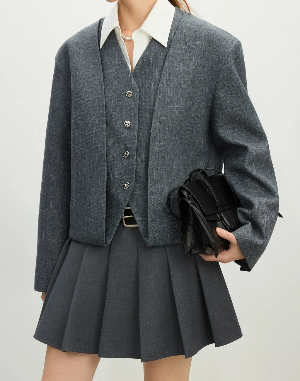 Two-piece V-neck Suit