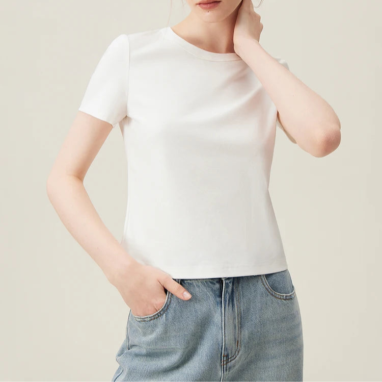 Cotton Round Neck T-Shirt