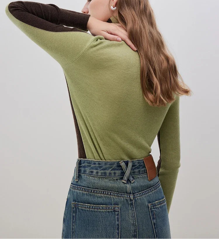 High Turtleneck Knitted Shirt