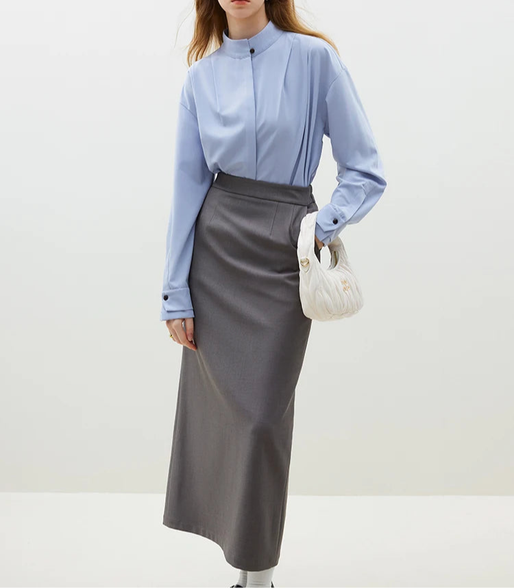 قميص أنيق بأكمام مزدوجة