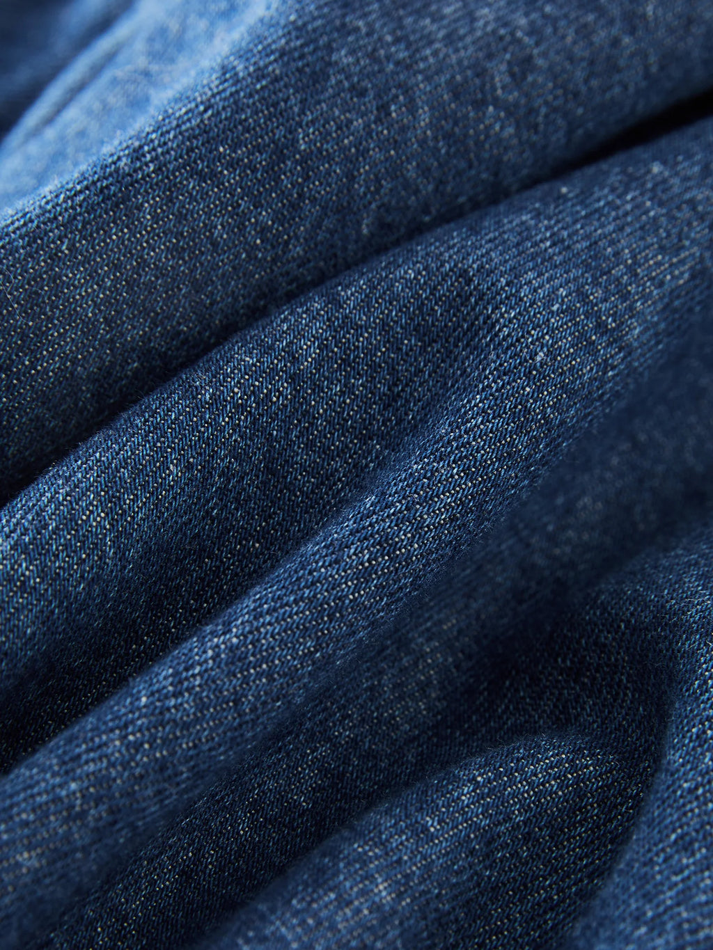 Dark  Blue Denim  Long Sleeve Shirts