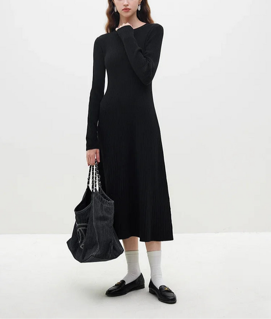 Long wool Dress