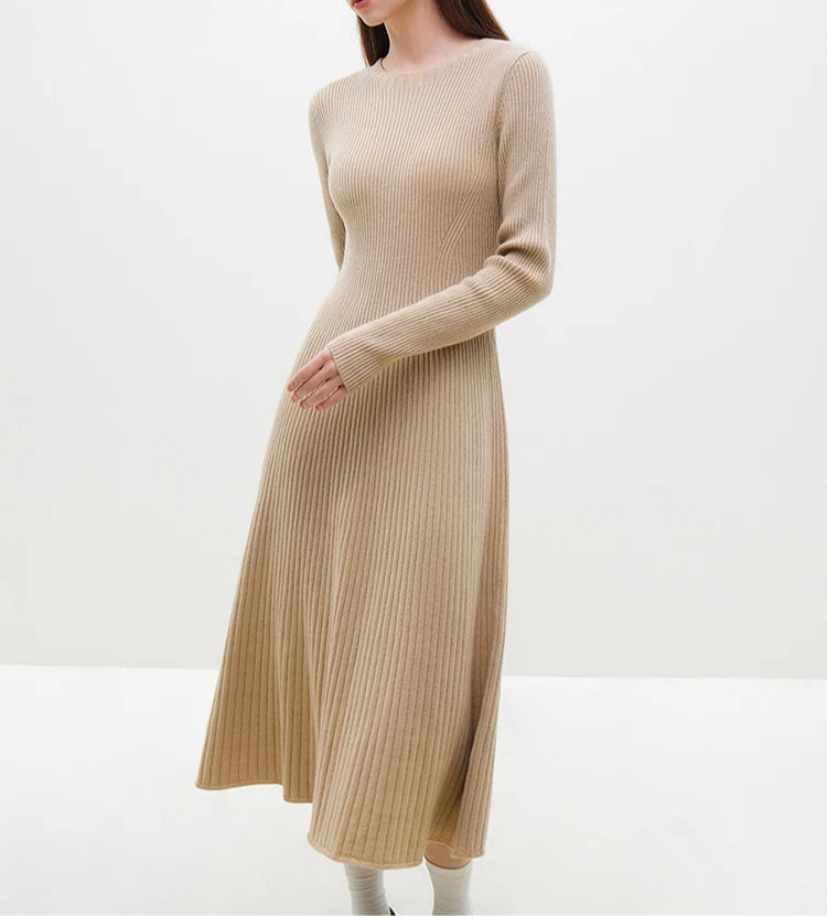 Long wool Dress