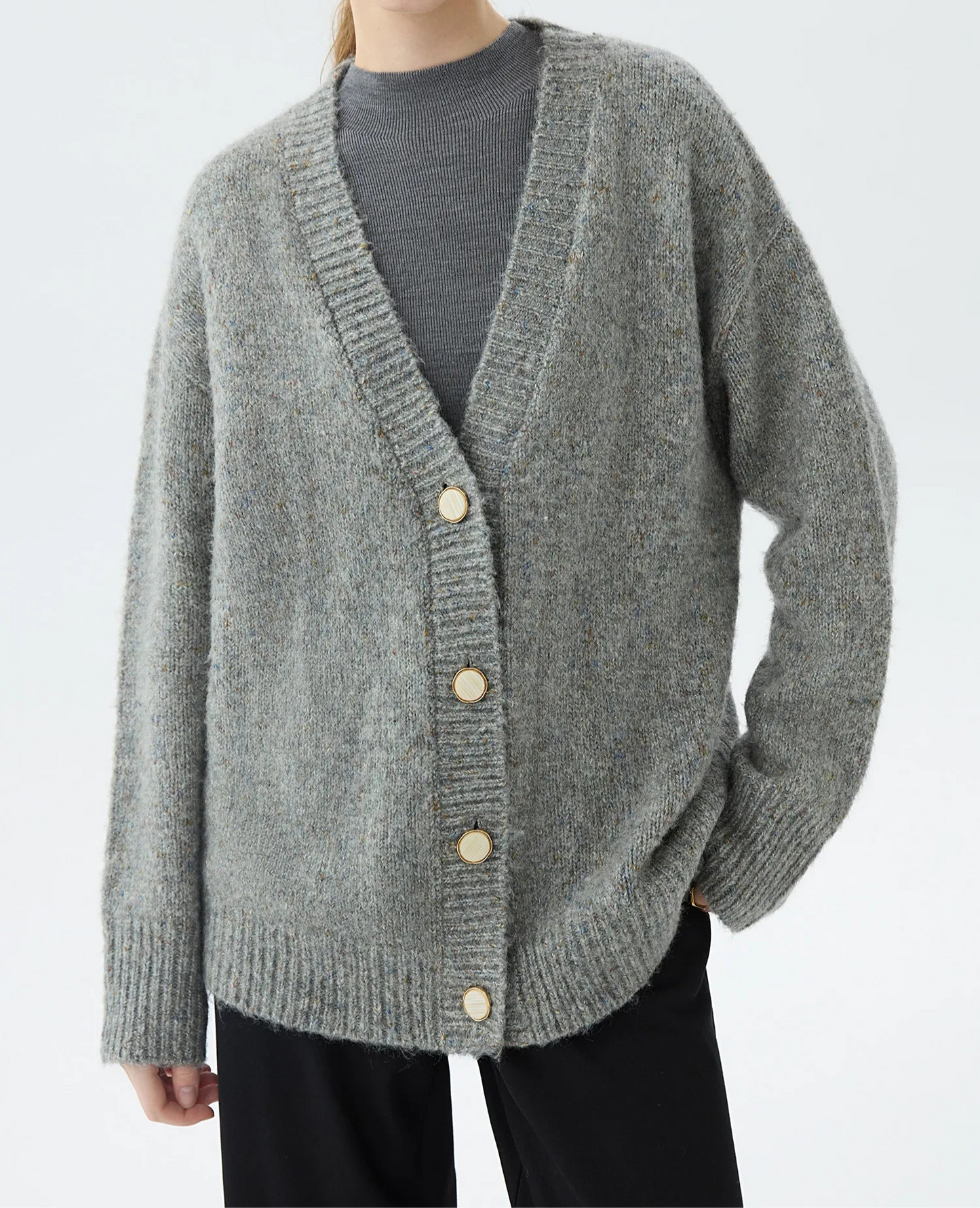 V-neck Sweater Cardigan